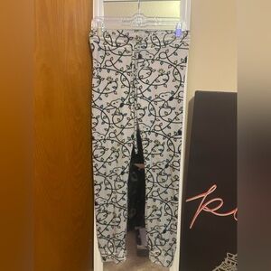American Eagle Outfitters Snoopy Print Pajama Pants - White and Black